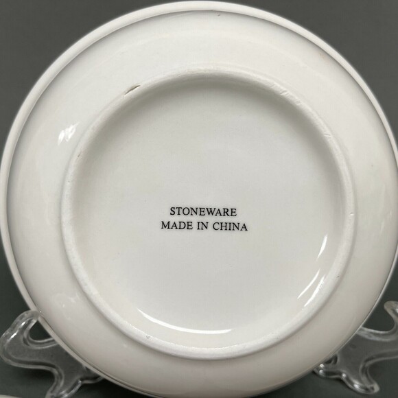 Stoneware Light House Sailboats White Blue Soup Cereal Bowls 7 1/4" Lot of 3 - Picture 7 of 8